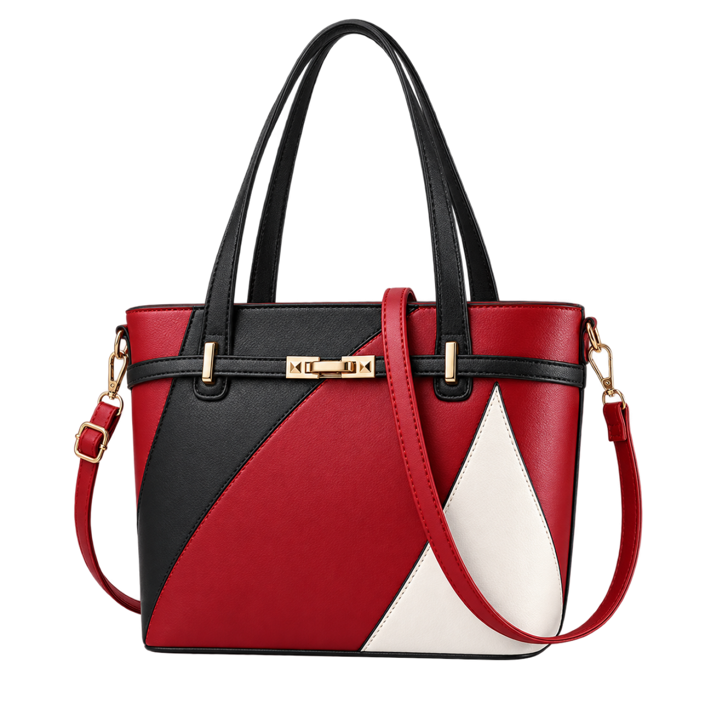 Calise's Trendy Tri-color Bag